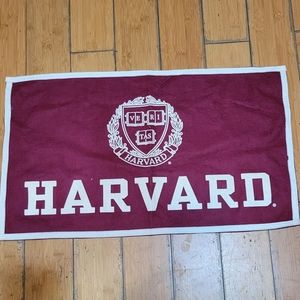 Vintage Harvard Felted Wool Rectangular Penant Made In USA